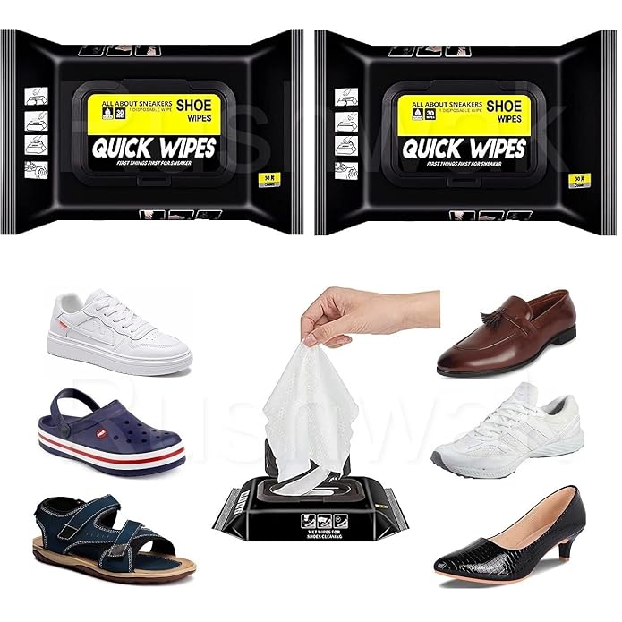 Sneaker & Shoe Cleaner Wipes(1 Packs of 80)