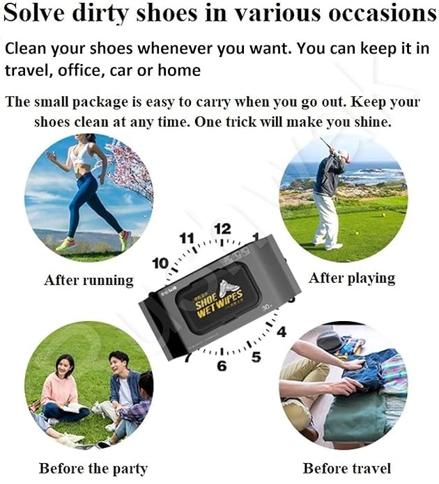 Sneaker & Shoe Cleaner Wipes(1 Packs of 80)