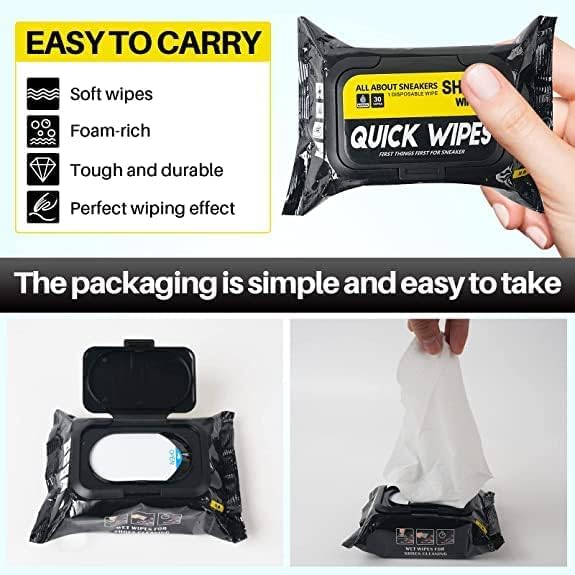 Sneaker & Shoe Cleaner Wipes(1 Packs of 80)