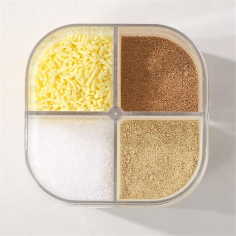 The 4 Compartments Spices Jar