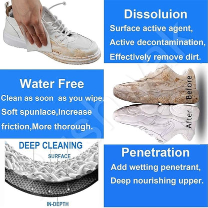 Sneaker & Shoe Cleaner Wipes(1 Packs of 80)
