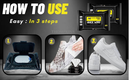 Sneaker & Shoe Cleaner Wipes(1 Packs of 80)